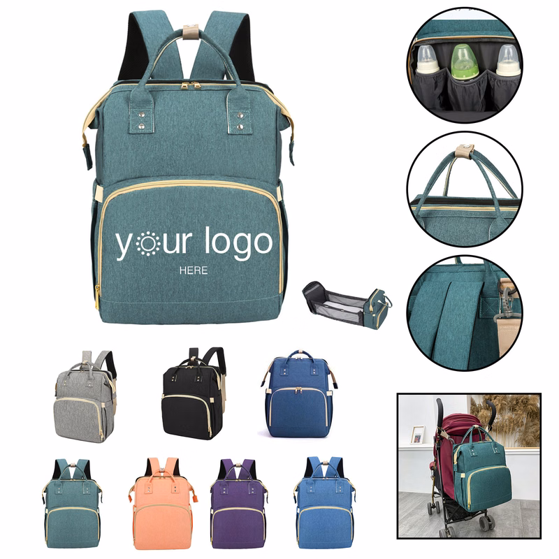 Multifunction Mommy Diaper Backpack With Changing Station