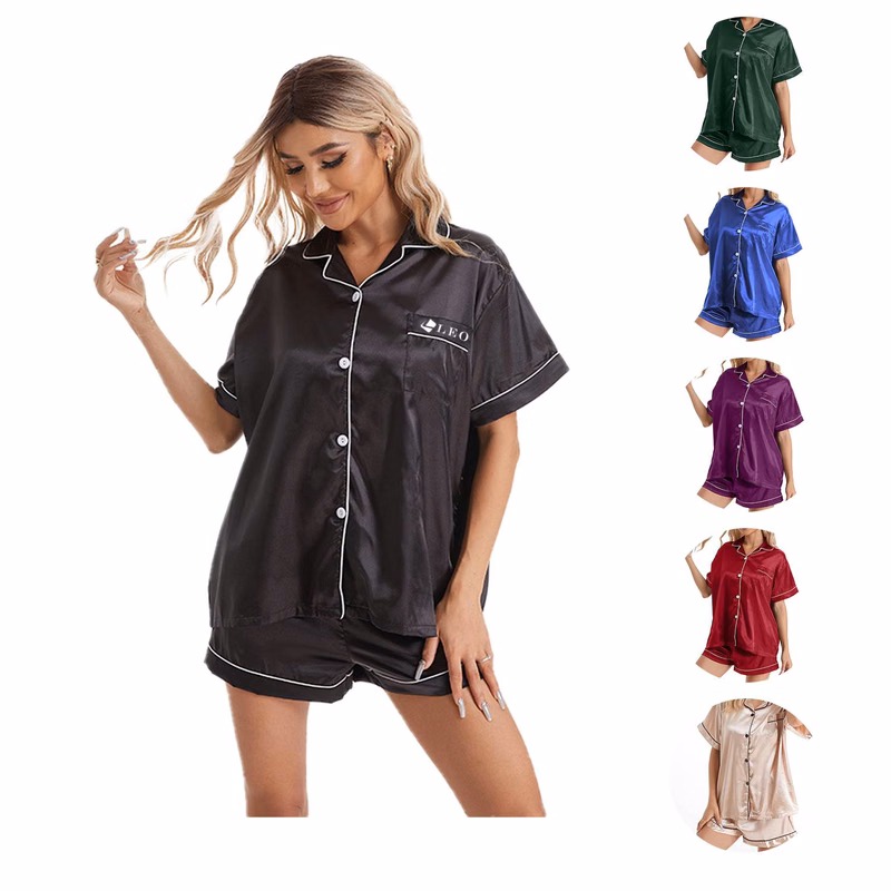 Women Two-Piece Polyester Pajama Set