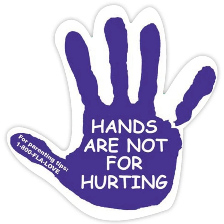 Vinyl Label Full Color (3"x3") Hand Shape 1