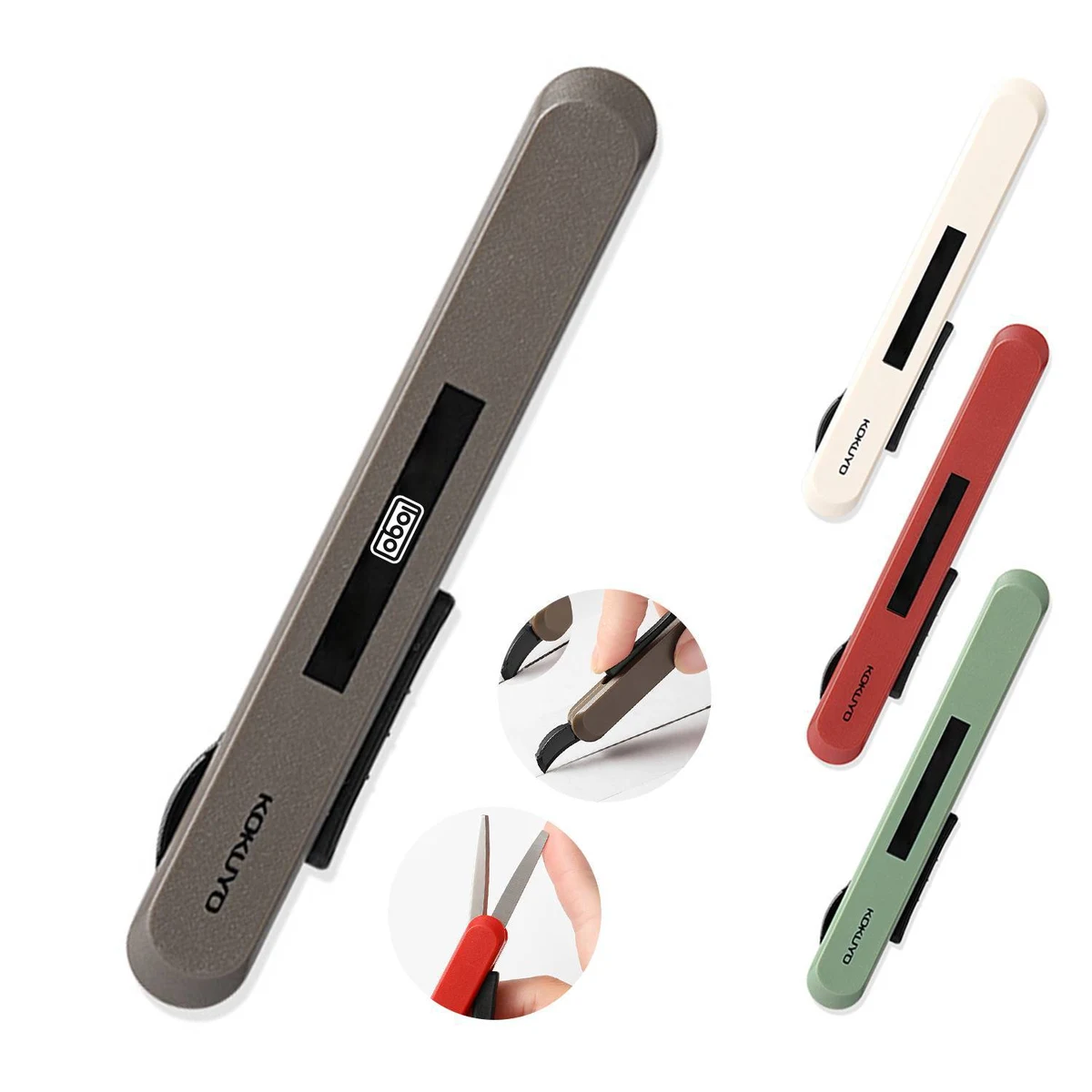 2 in 1 Portable Scissors Open Box Resin Cutter 1
