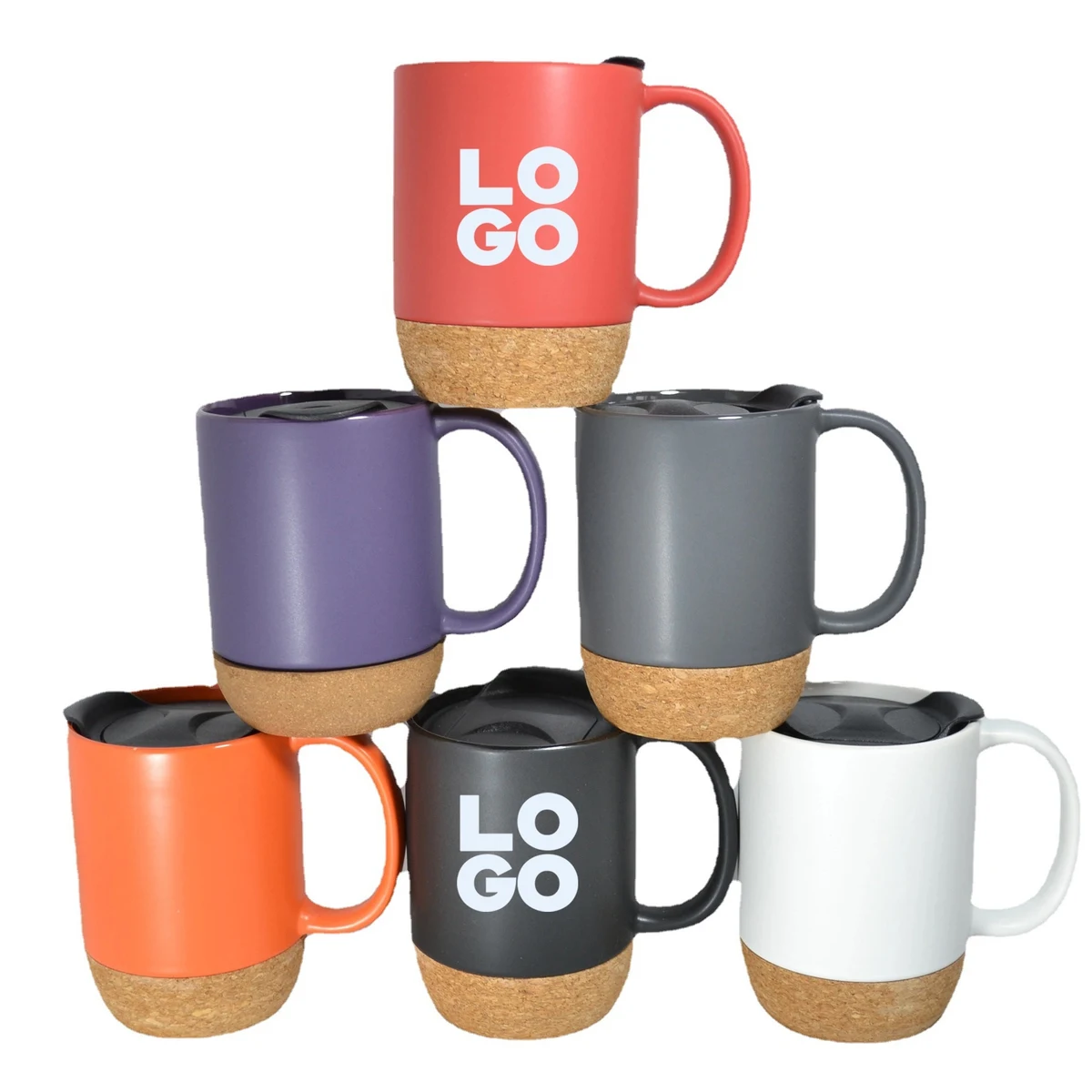 14Oz Cork Mug Ceramic 1
