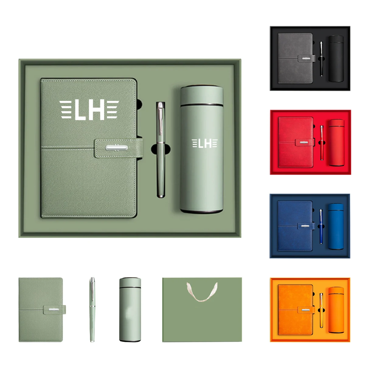 Business Notebook Gift Box Set with Pen and Thermos Cup 1