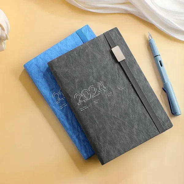 A5 Size PU Cover 2025 Daily Planner Notebook 1