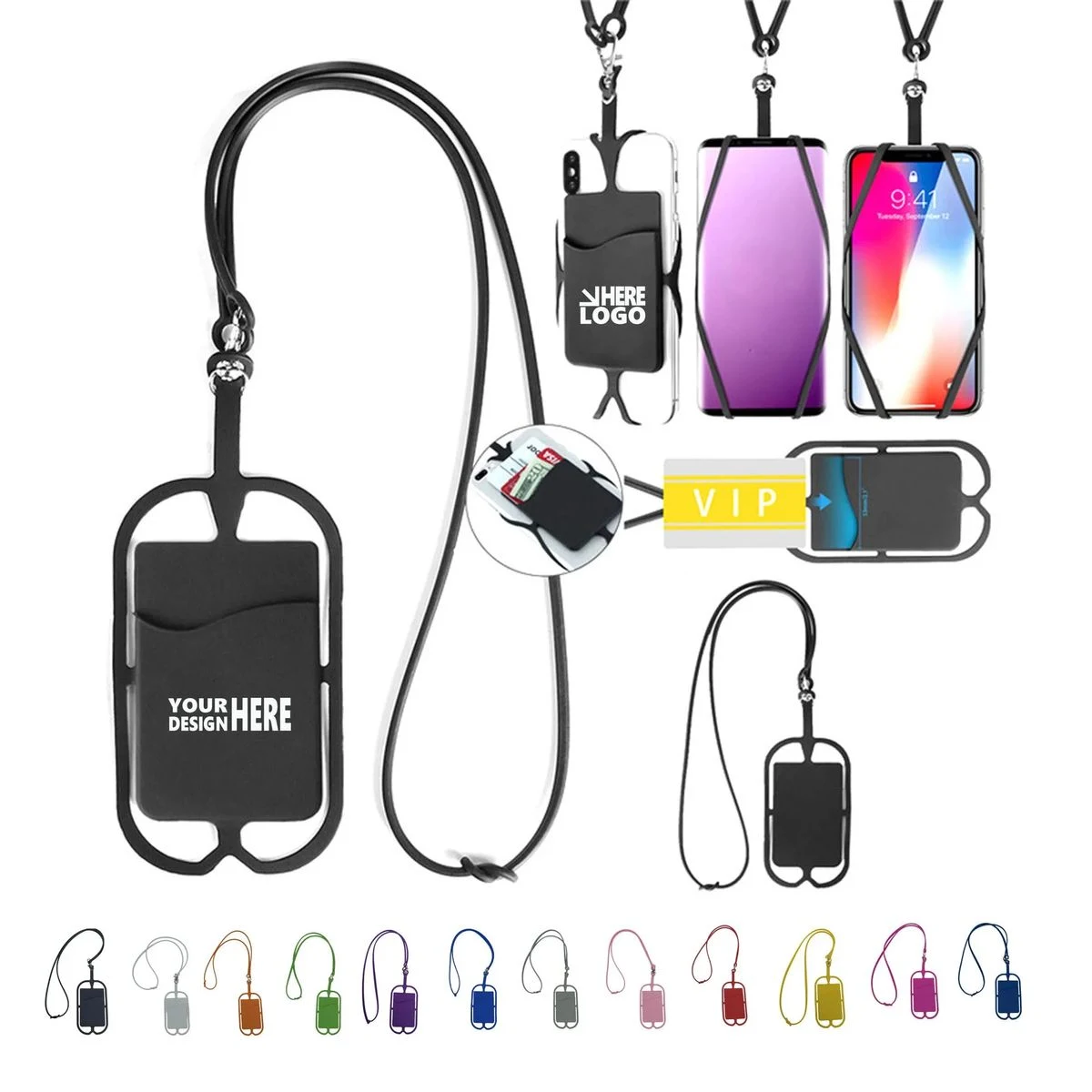 Silicone Strappy Mobile Device Pocket 1