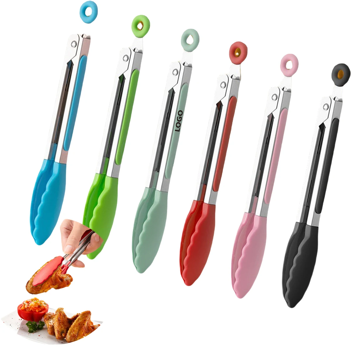 Safety Silicone Kitchen Tongs MOQ20 1