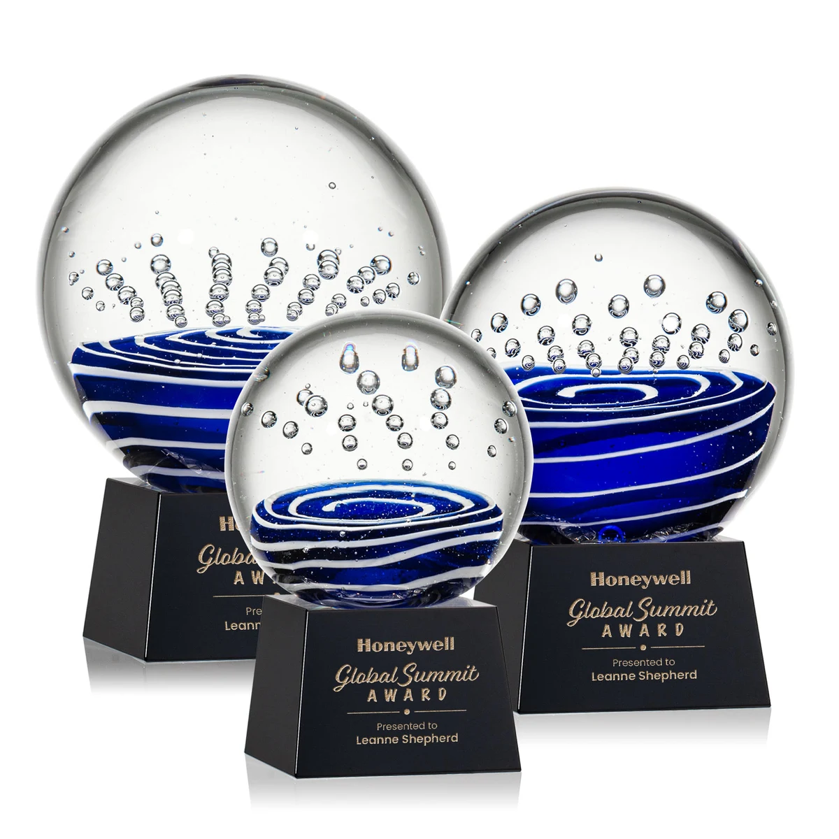 Tranquility Award on Robson Base - Black 1