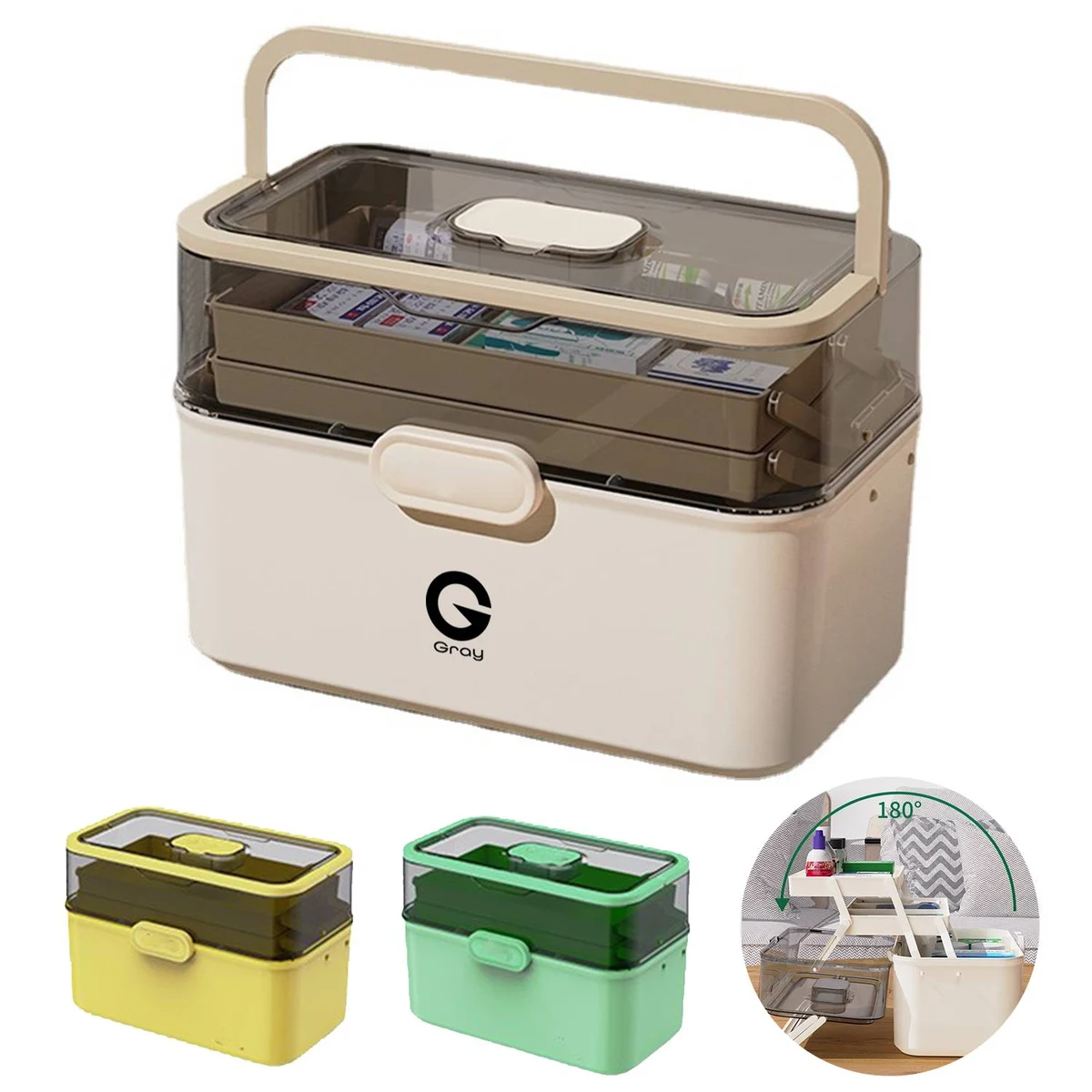First Aid Medicine Box Organizer 1