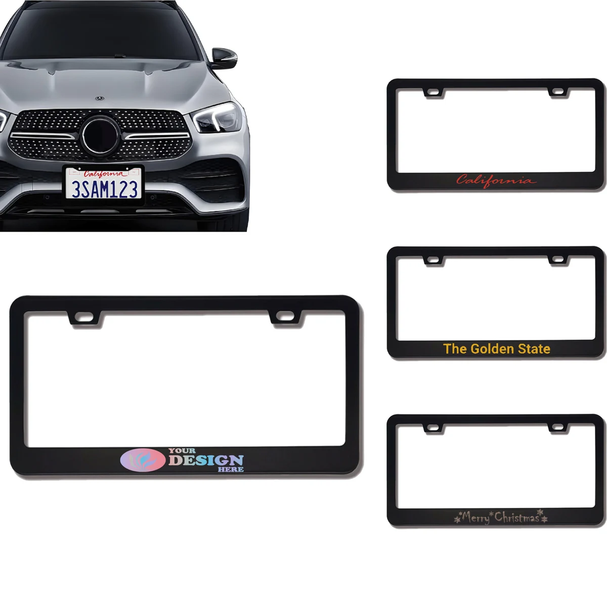 Full Color Printed License Plate Frame 1