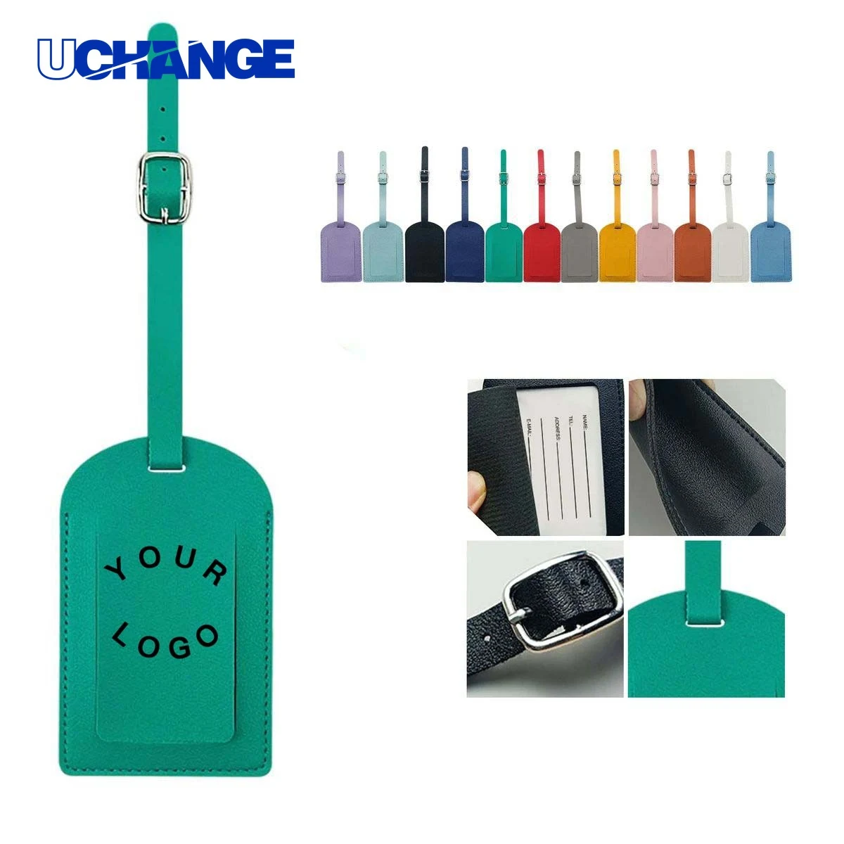 PU Leather Travel Tag for Suitcase ID 1