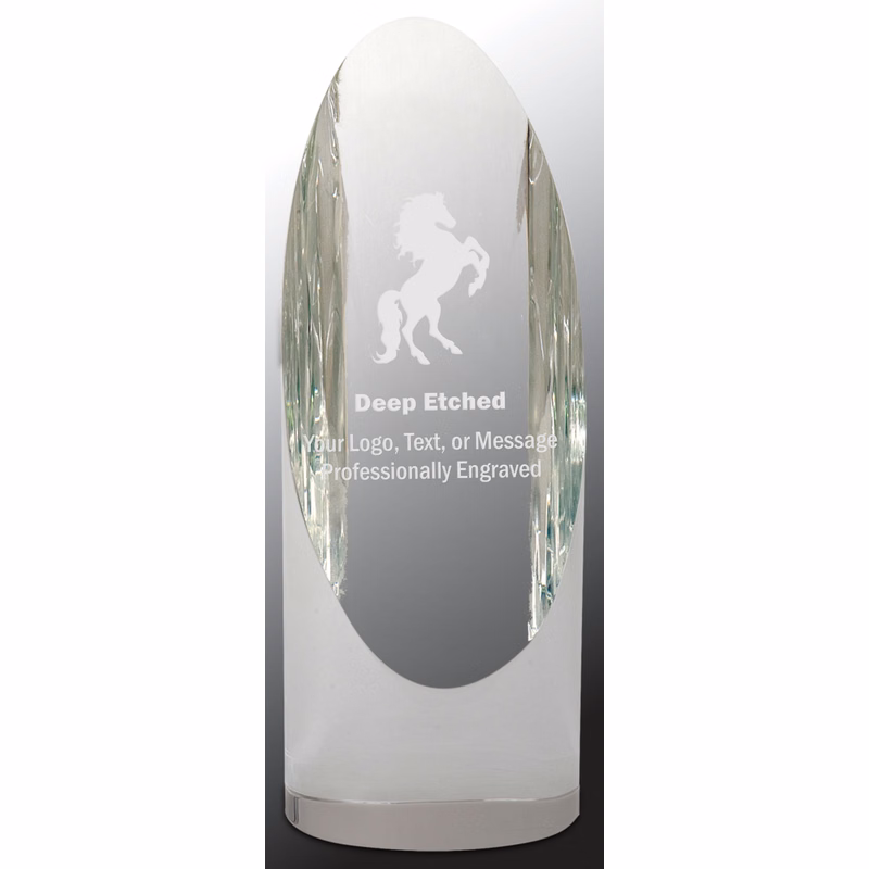 7 1/2" Crystal Cylinder Award