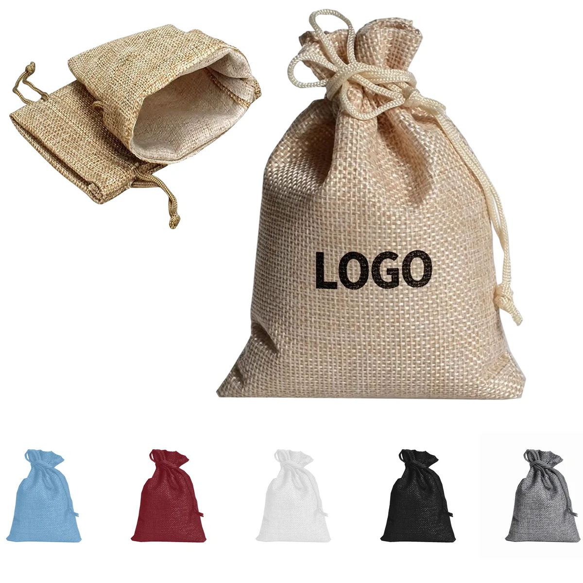 Linen Drawstring Pouch 1