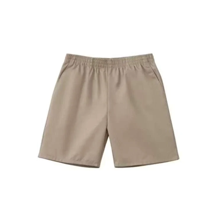 Unisex Pull-On Uniform Shorts - Size 7 Khaki 1