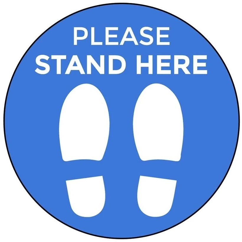 SAFE Distancing Floor Decal 1