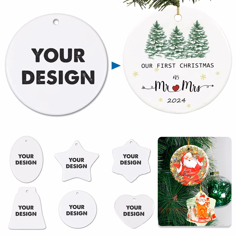 3" Custom Ceramic Ornaments