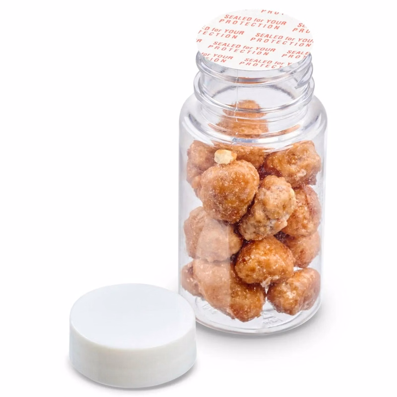 1.3 OZ JAR OF  CANDIED PEANUTS