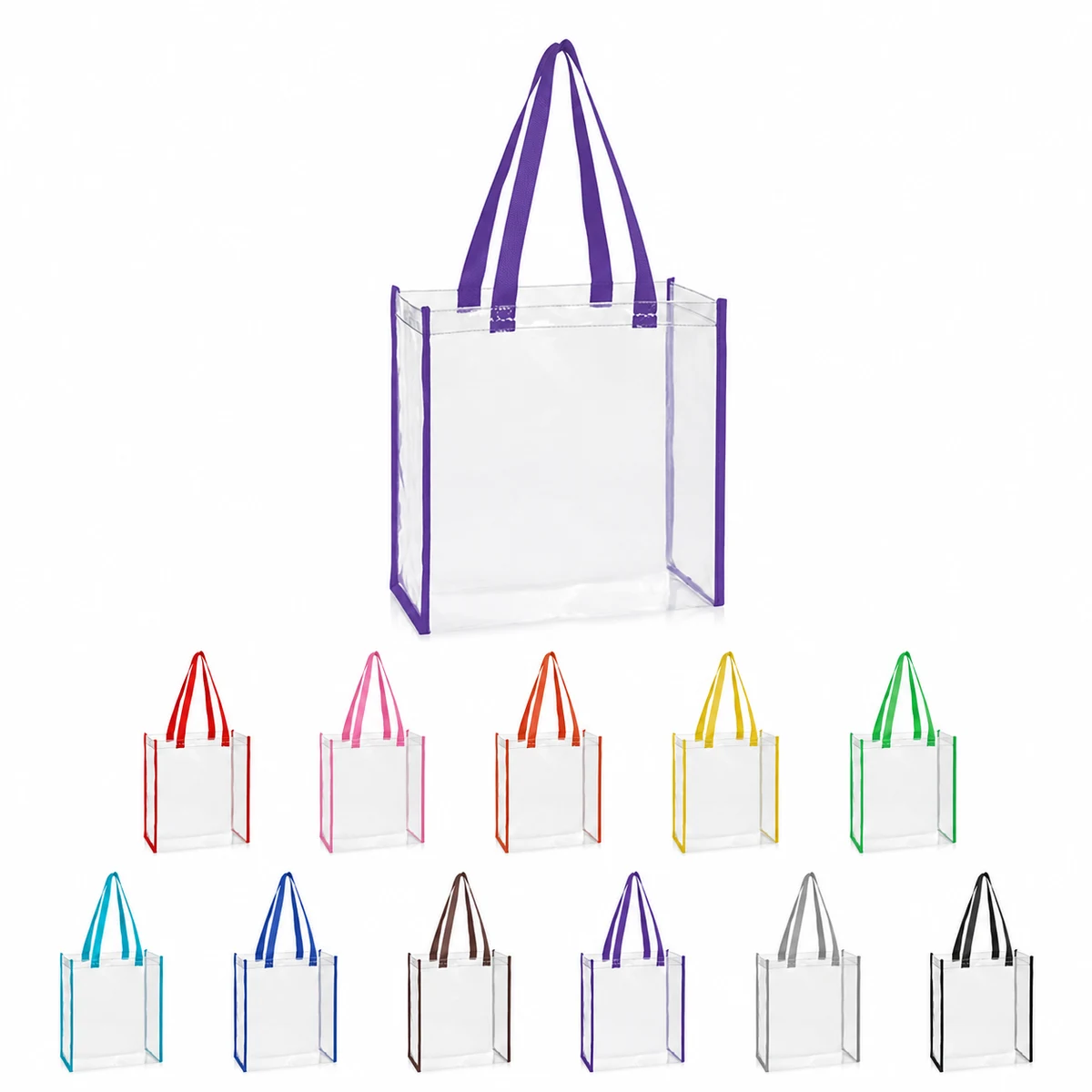 Streamlined Clear PVC Tote Bag 1