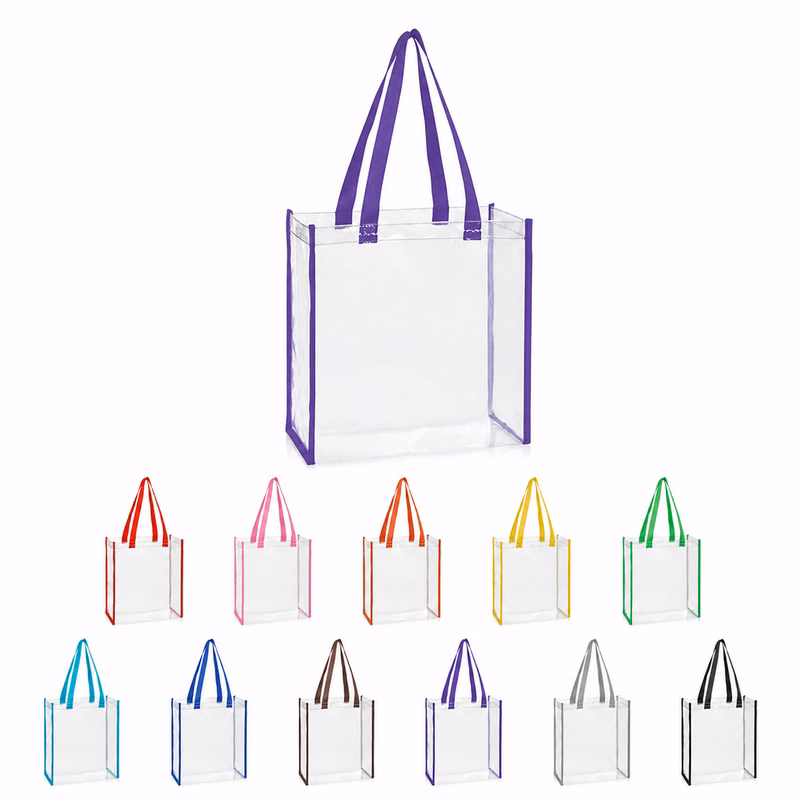 Streamlined Clear PVC Tote Bag