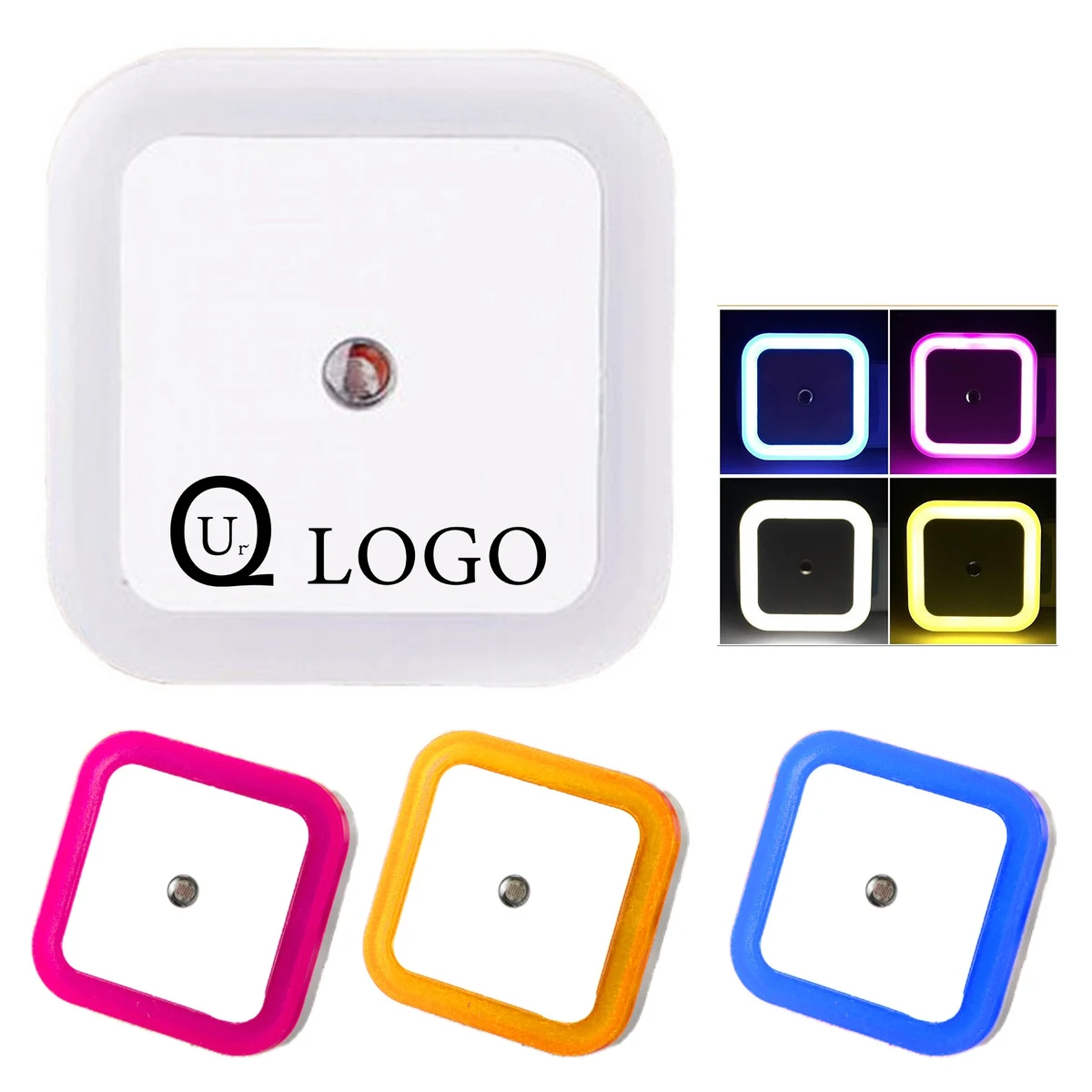 Photocell-controlled Square Plug-In Night Light 1