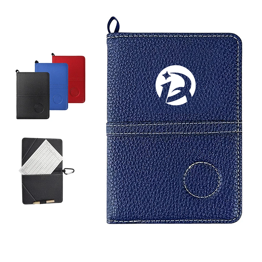 Golf Scorecard Holder with Elastic Band and Card Slots 1