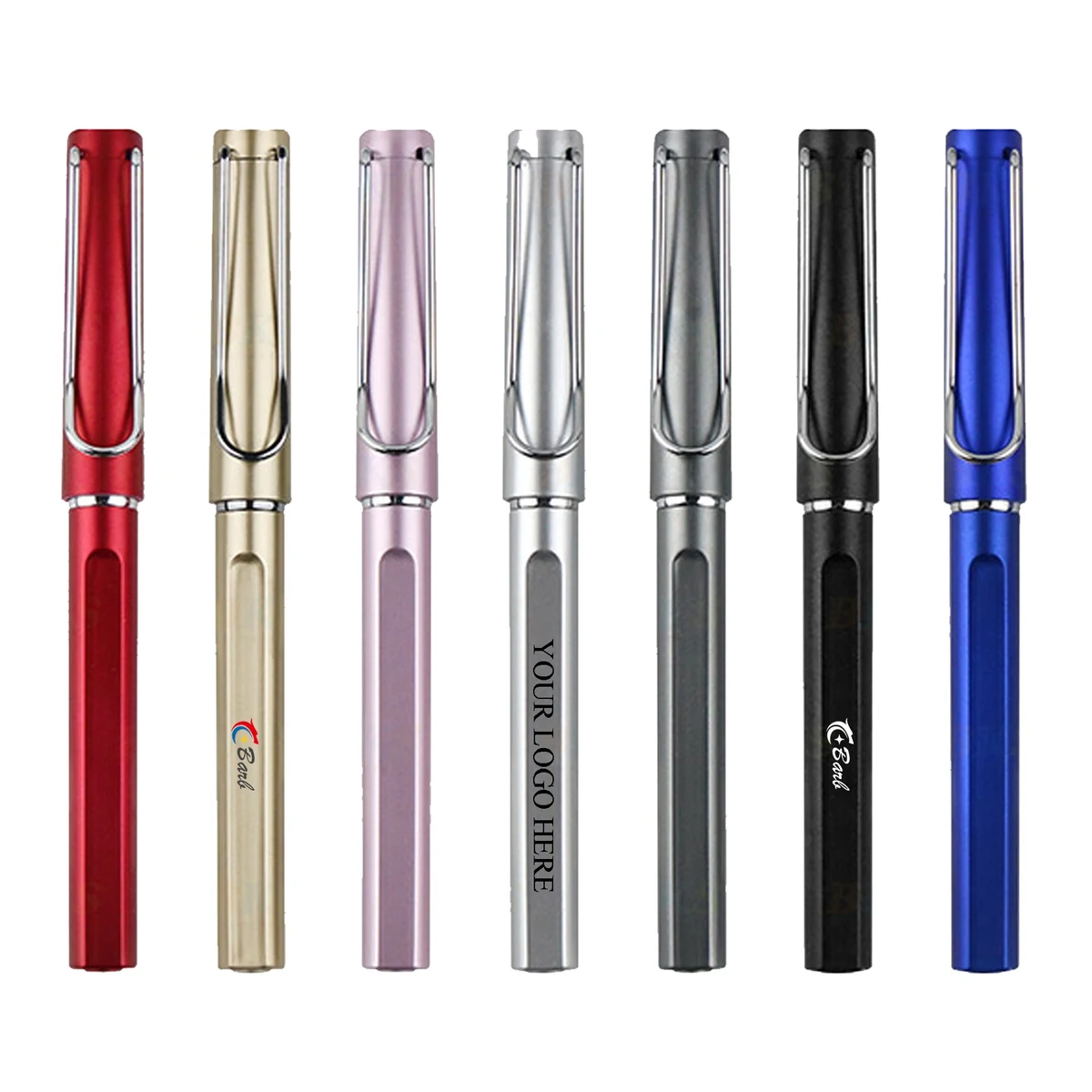 Light Advertising Pen with Metal U-shaped Pen Clip 1
