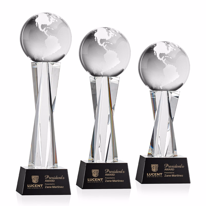 Globe Award on Grafton Base - Black