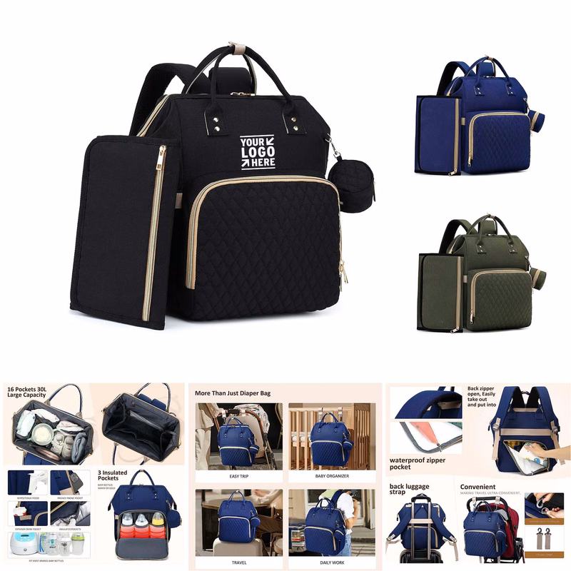 Baby Diaper Bag Backpack with Changing Pad
