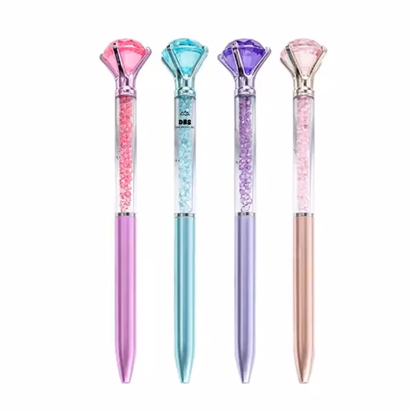 Large Crystal-Decorated Diamond Pens