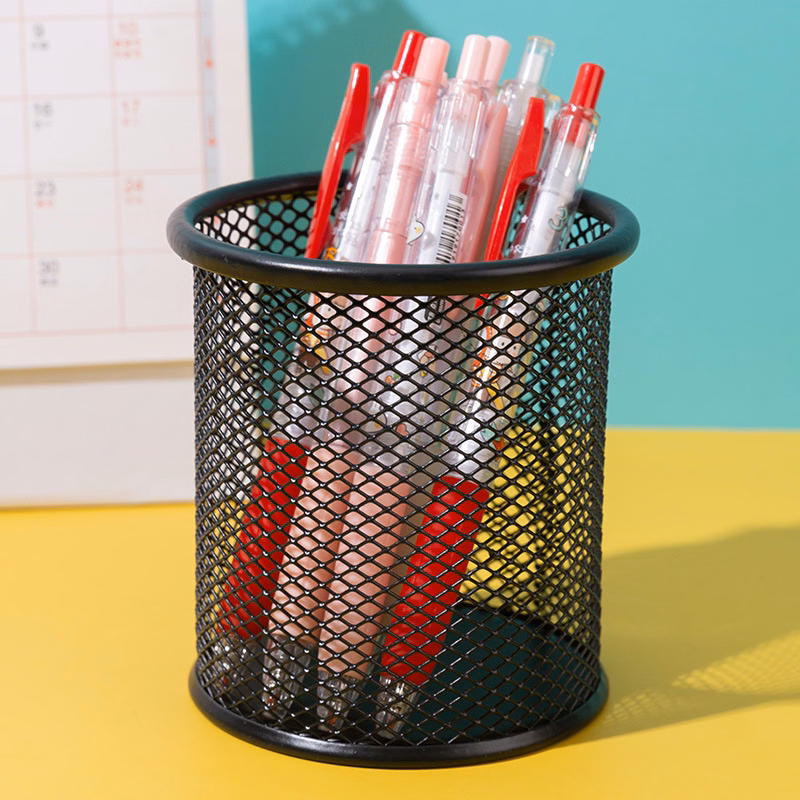 Creative Iron Hollow Desktop Storage Pen Holder