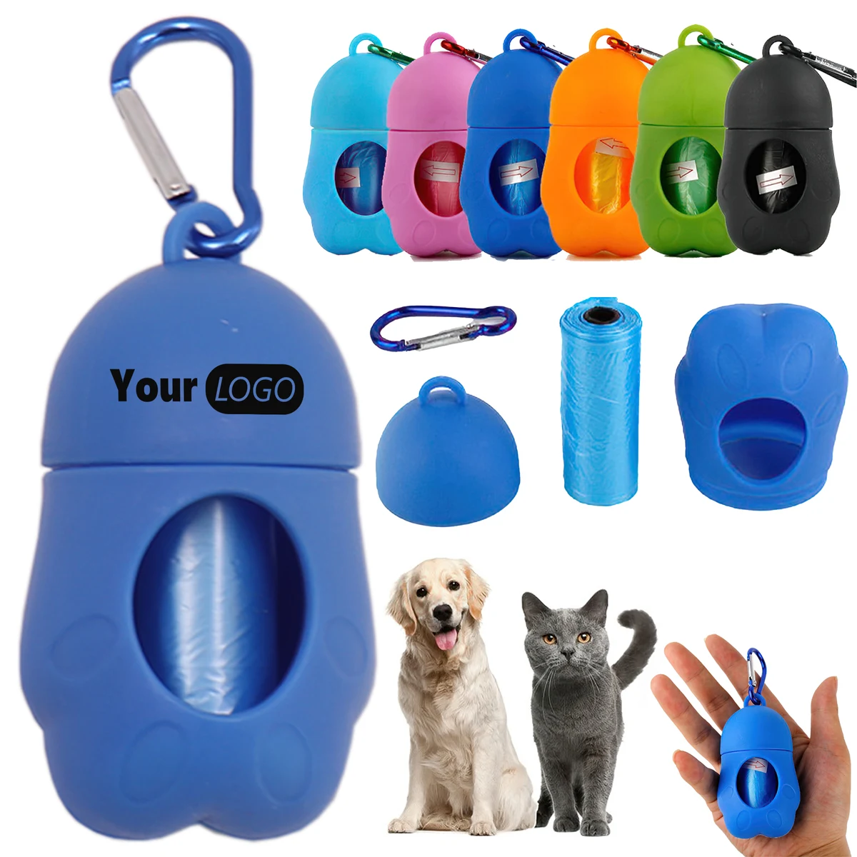Plastic Pet Garbage Dispenser With Garbage Bag 1