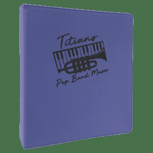 10 1/2" X 11 1/2" Laserable Leatherette 3 Ring Binder With 1" Slant D Rings 1