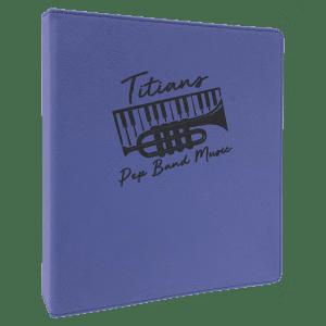 10 1/2" X 11 1/2" Laserable Leatherette 3 Ring Binder With 1" Slant D Rings