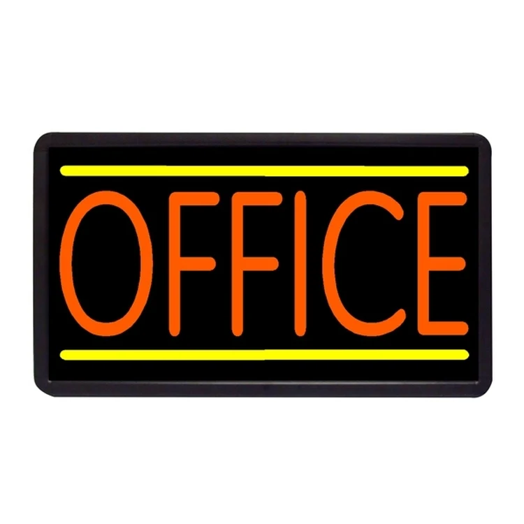 Office 13" x 24" Simulated Neon Sign 1