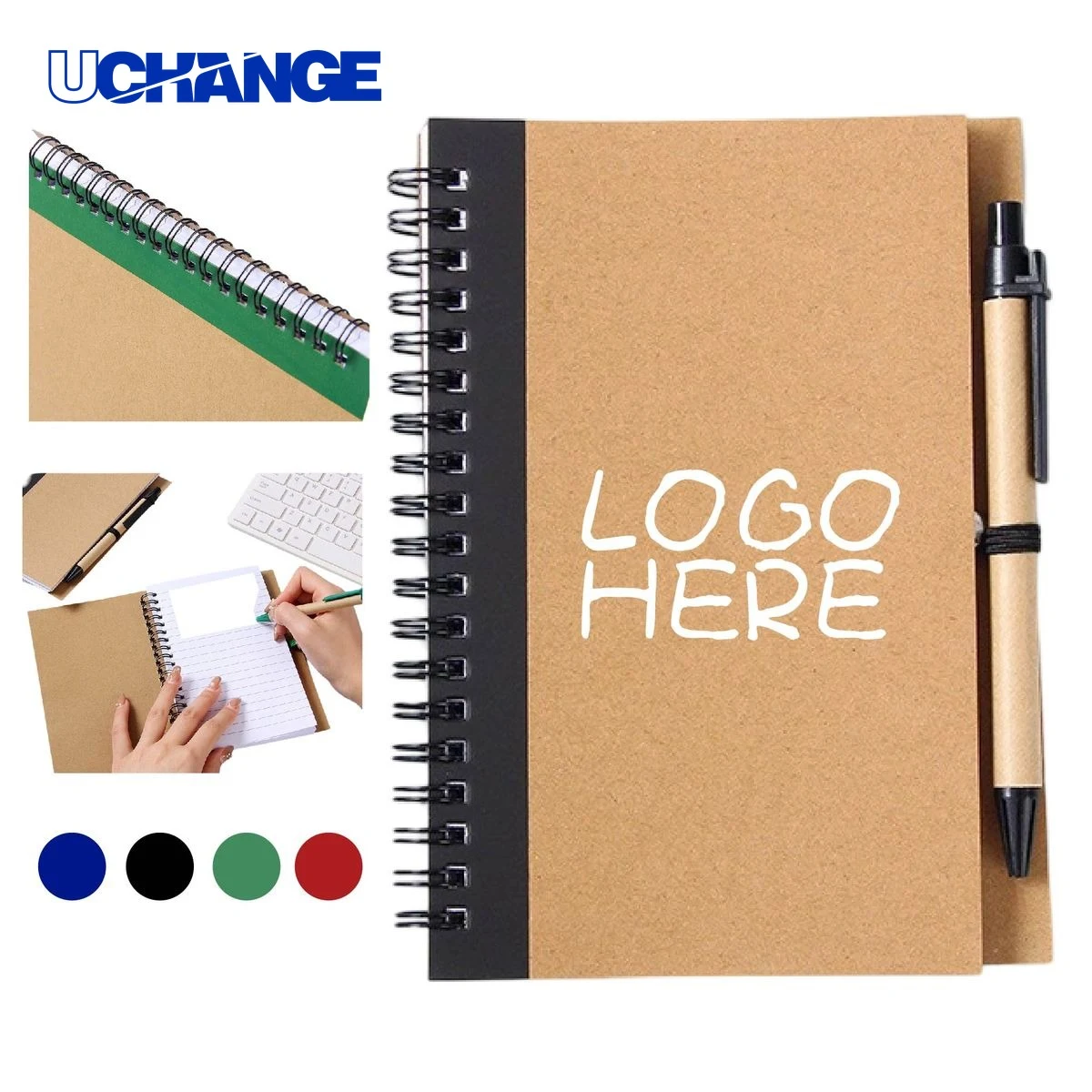 Eco Spiral Notebook Journal with Pen for Events 1
