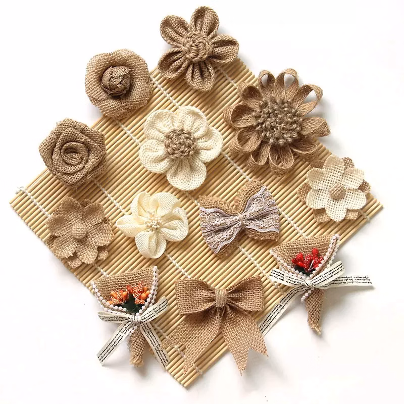 Burlap Craft Flowers