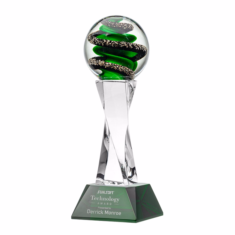 Zodiac Award on Langport Base - Green