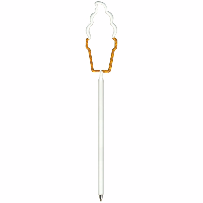 Ice Cream Soft Serve Cone Multi-Color Inkbend Standard, Bent Pen