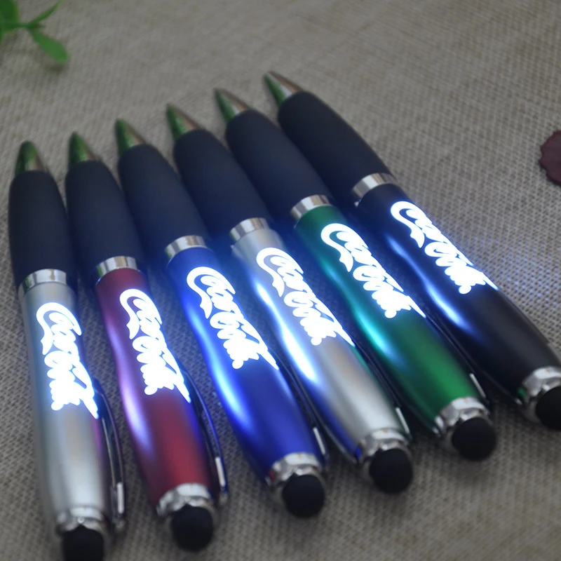 Twist LED Laser Logo Ballpoint Pen 1