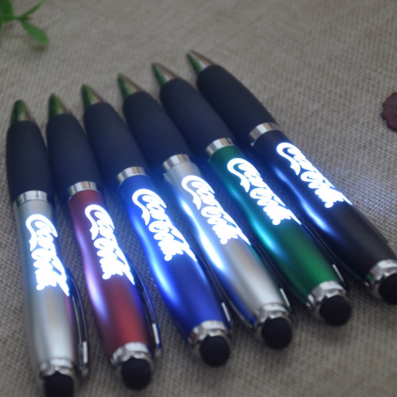 Twist LED Laser Logo Ballpoint Pen