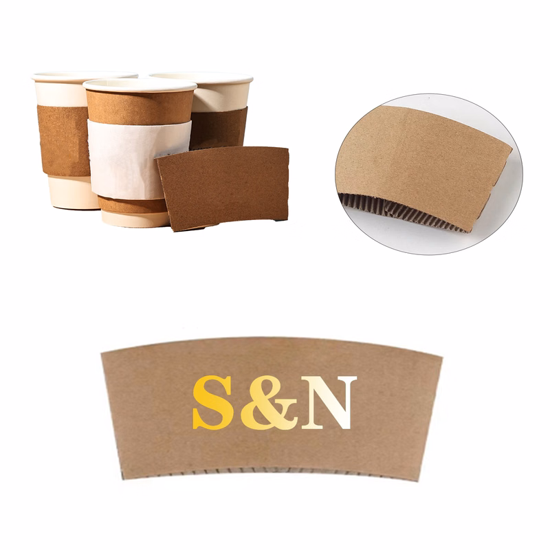 Disposable Kraft Paper Coffee Cup Cover