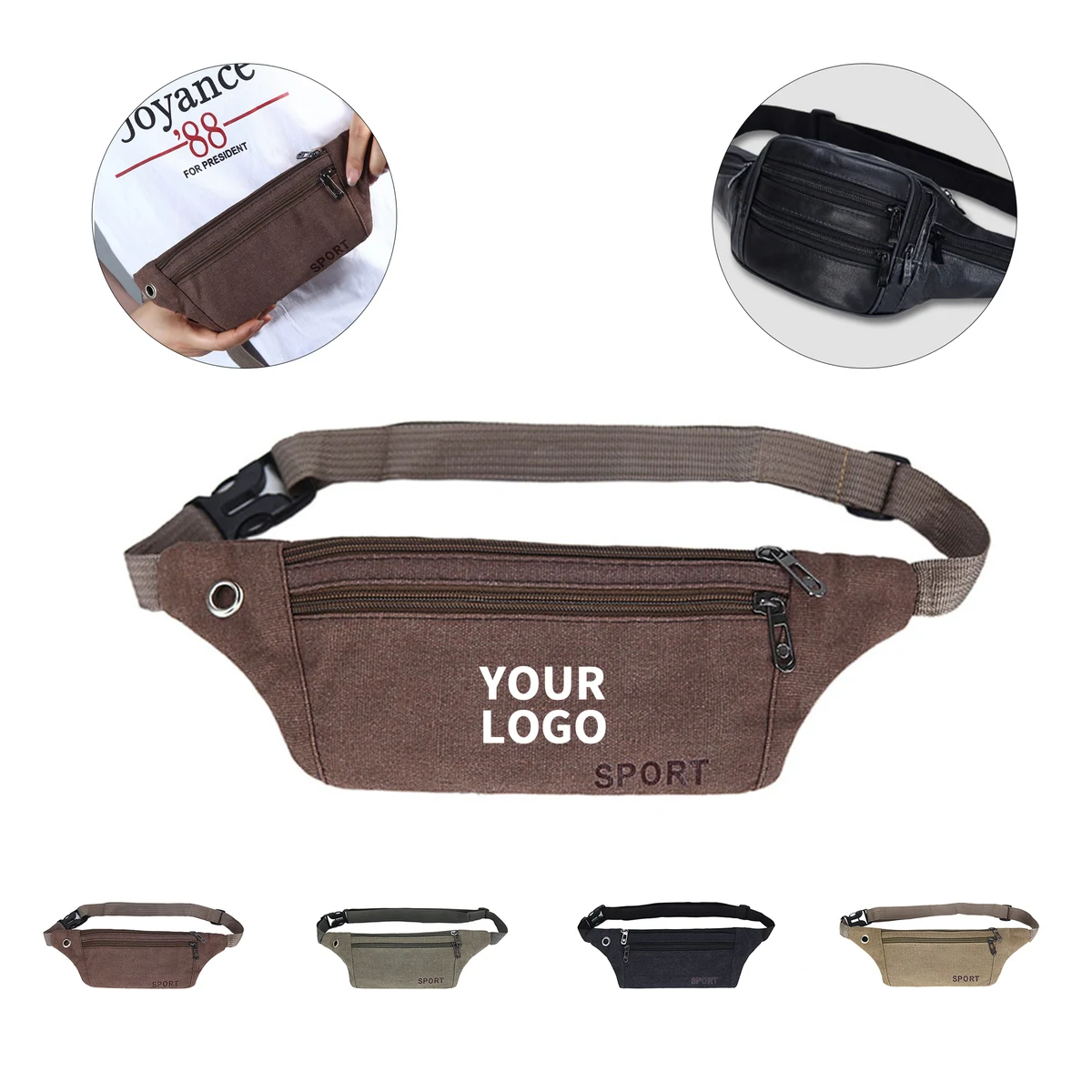 Oxford Fanny Pack 12.6 x 4.4" 1