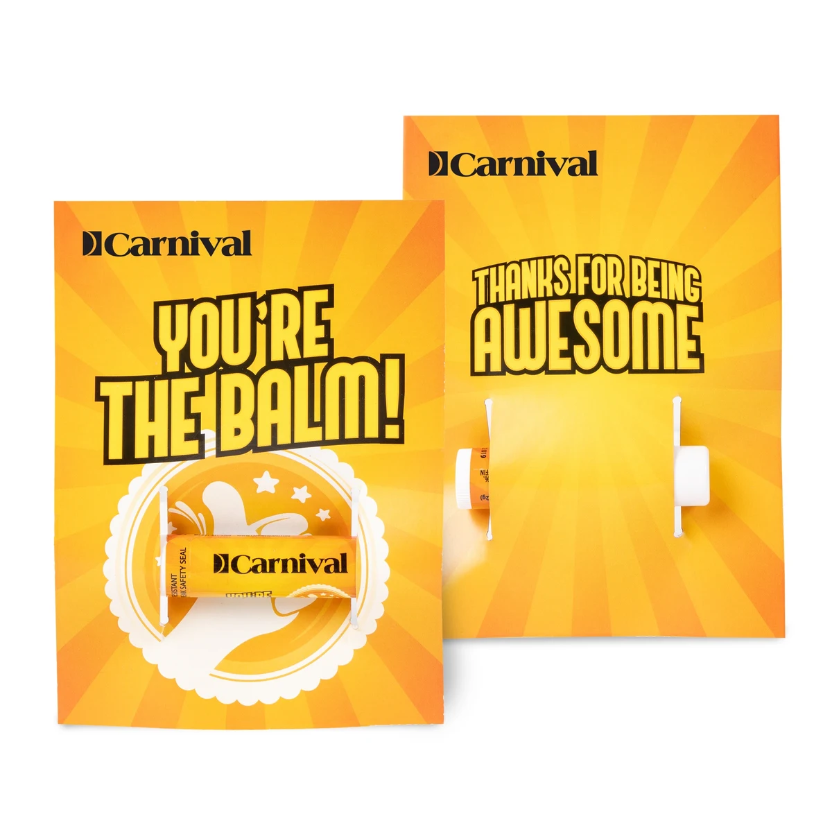 Lip Balm on Full Color Custom Card (non SPF) 1