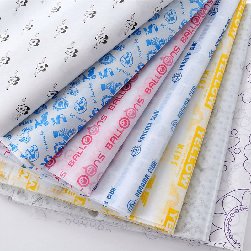 Custom Greaseproof Wax Food Wrapping Paper