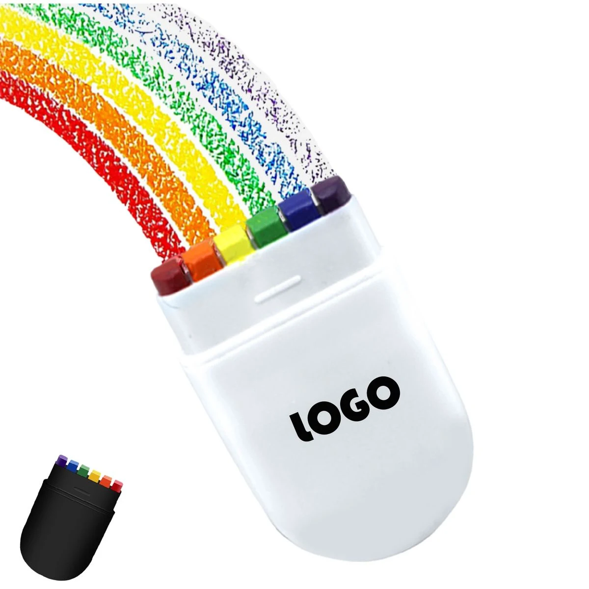 6-Color Face Paint Rainbow Crayons 1