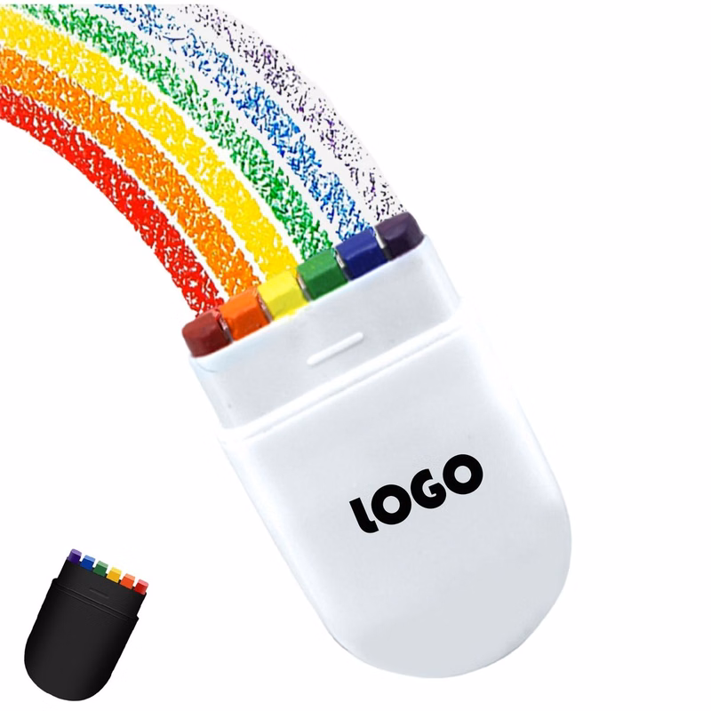 6-Color Face Paint Rainbow Crayons