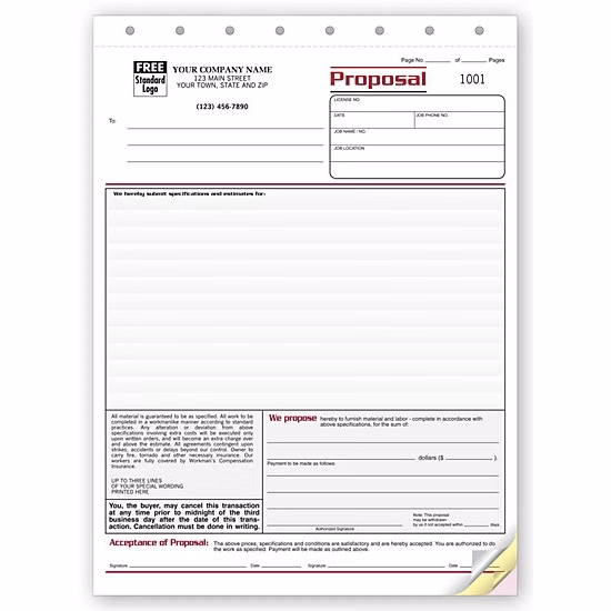 Contractor Proposals, With Variable Terms
