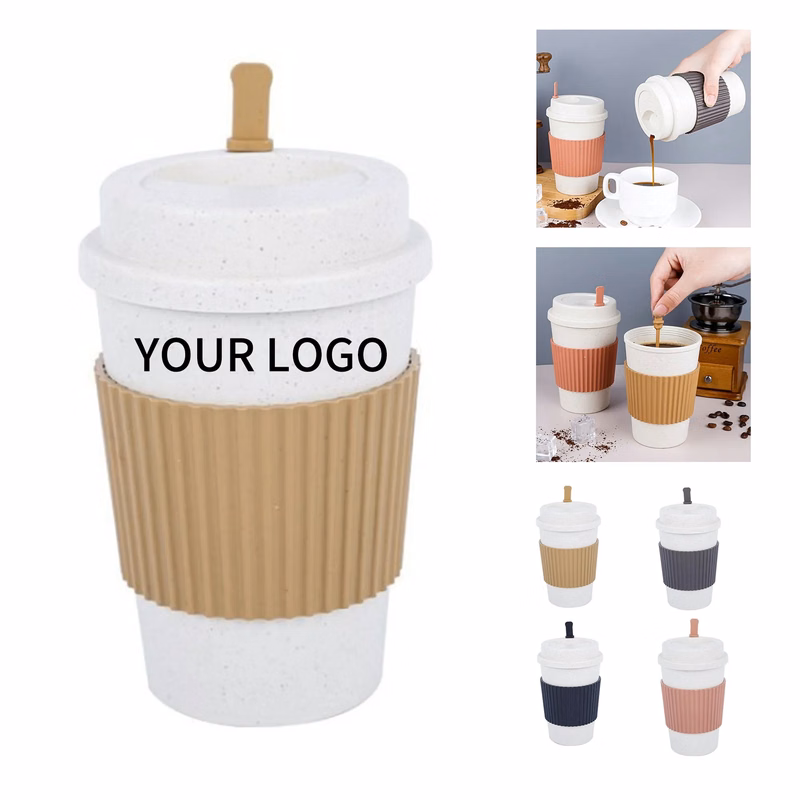 Reusable Wheat Straw Coffee Cup 16oz