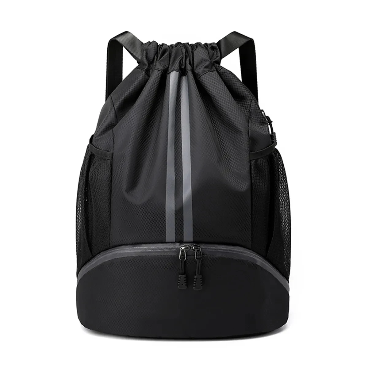 Drawstring Backpack with Shoe Compartment 1
