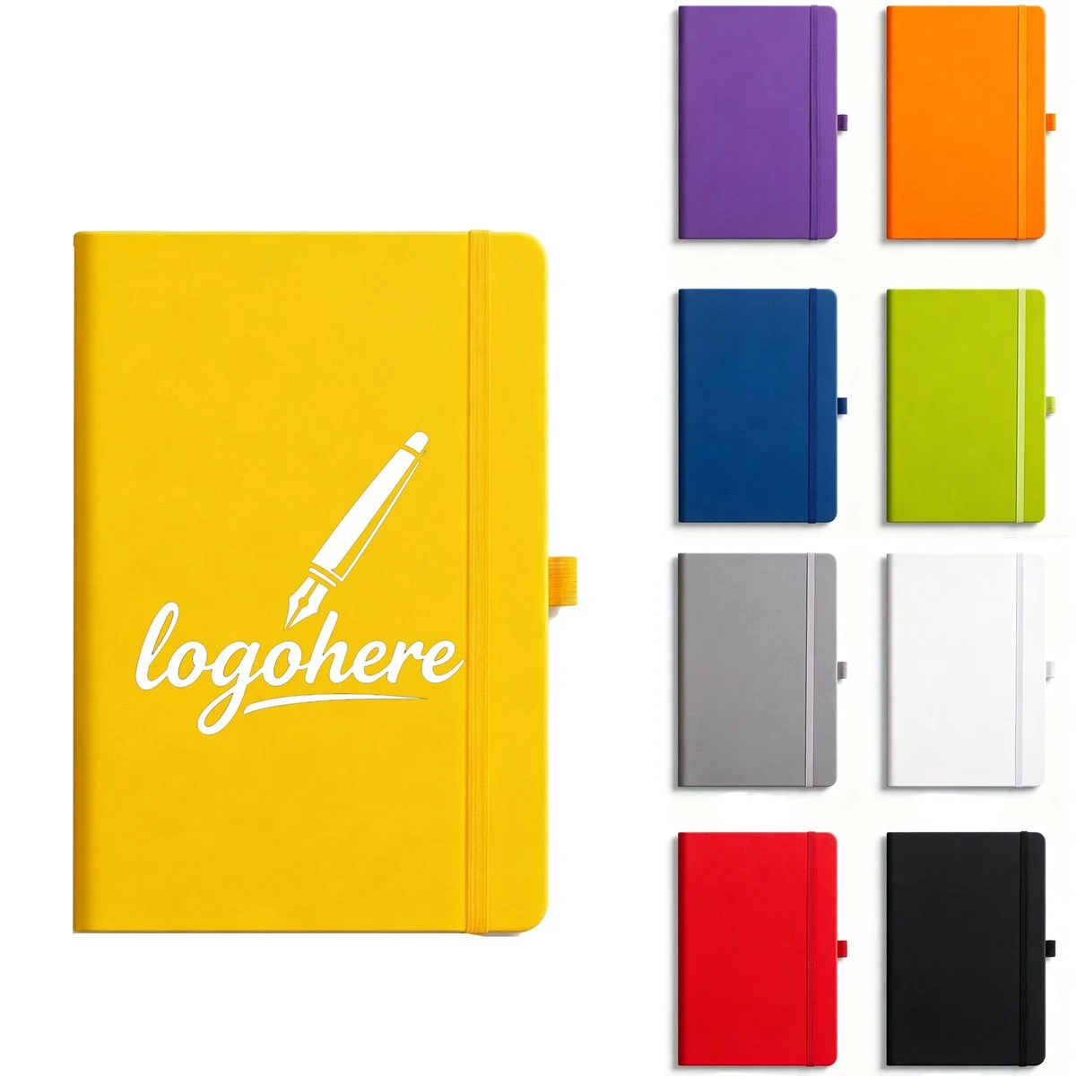 A5 Hardbound Notebook with Elastic Closure 1