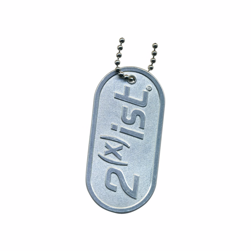 Aluminum Dog Tag with 23" Ball Chain