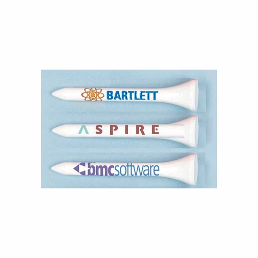 2- Color Logo Imprint Golf Tees (2 1/8")